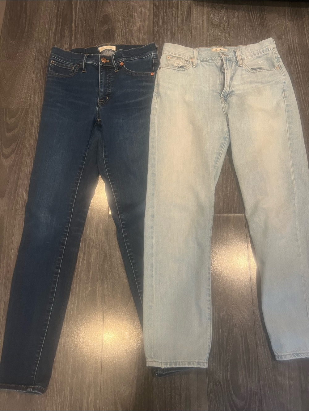 Women’s Jeans - Dark Indigo and Light Wash - Madewell